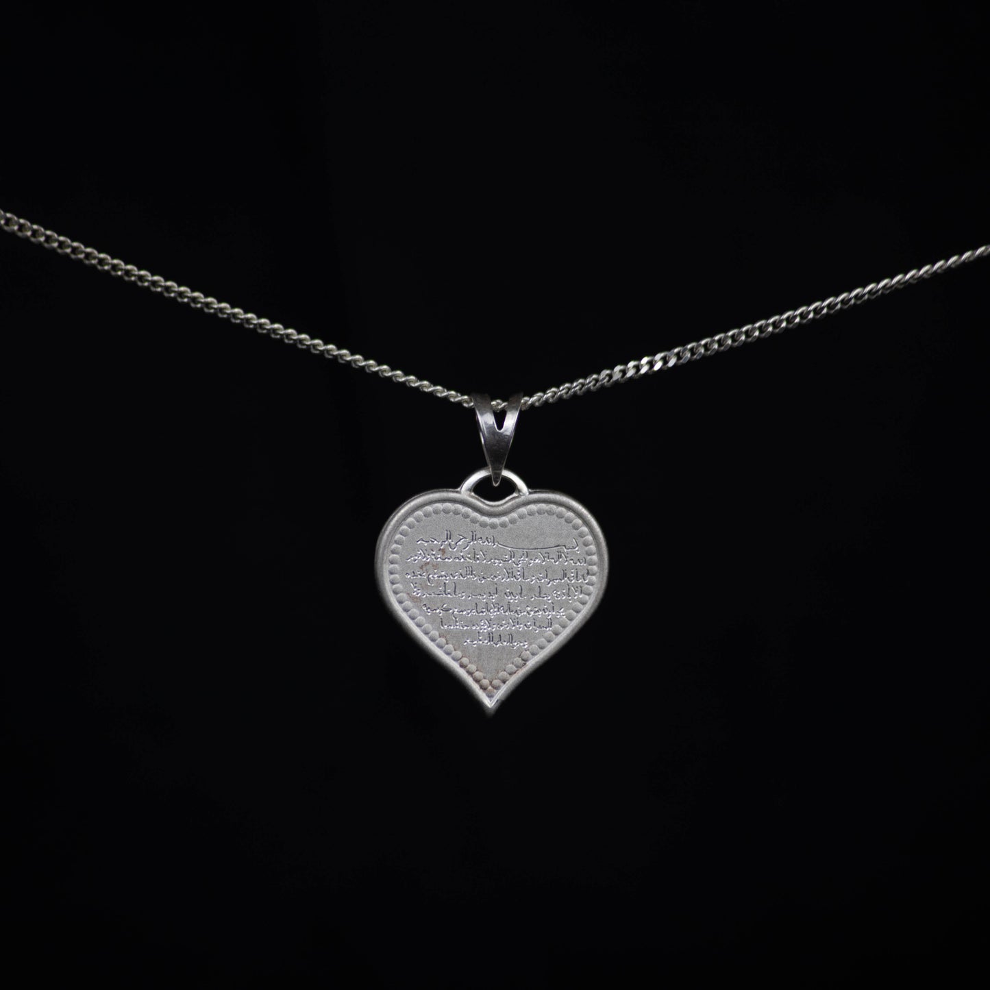 Muslimsk Hjärta – Hänge i 925 Sterling Silver