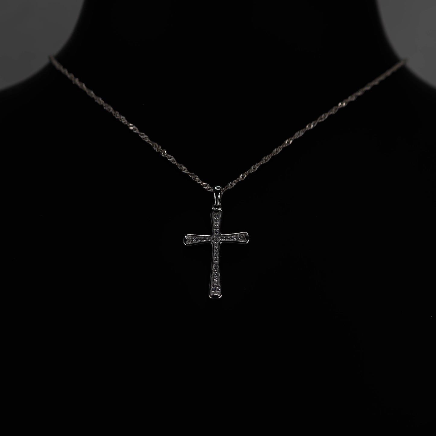 Kors – Hänge i 925 Sterling Silver med Zirkon