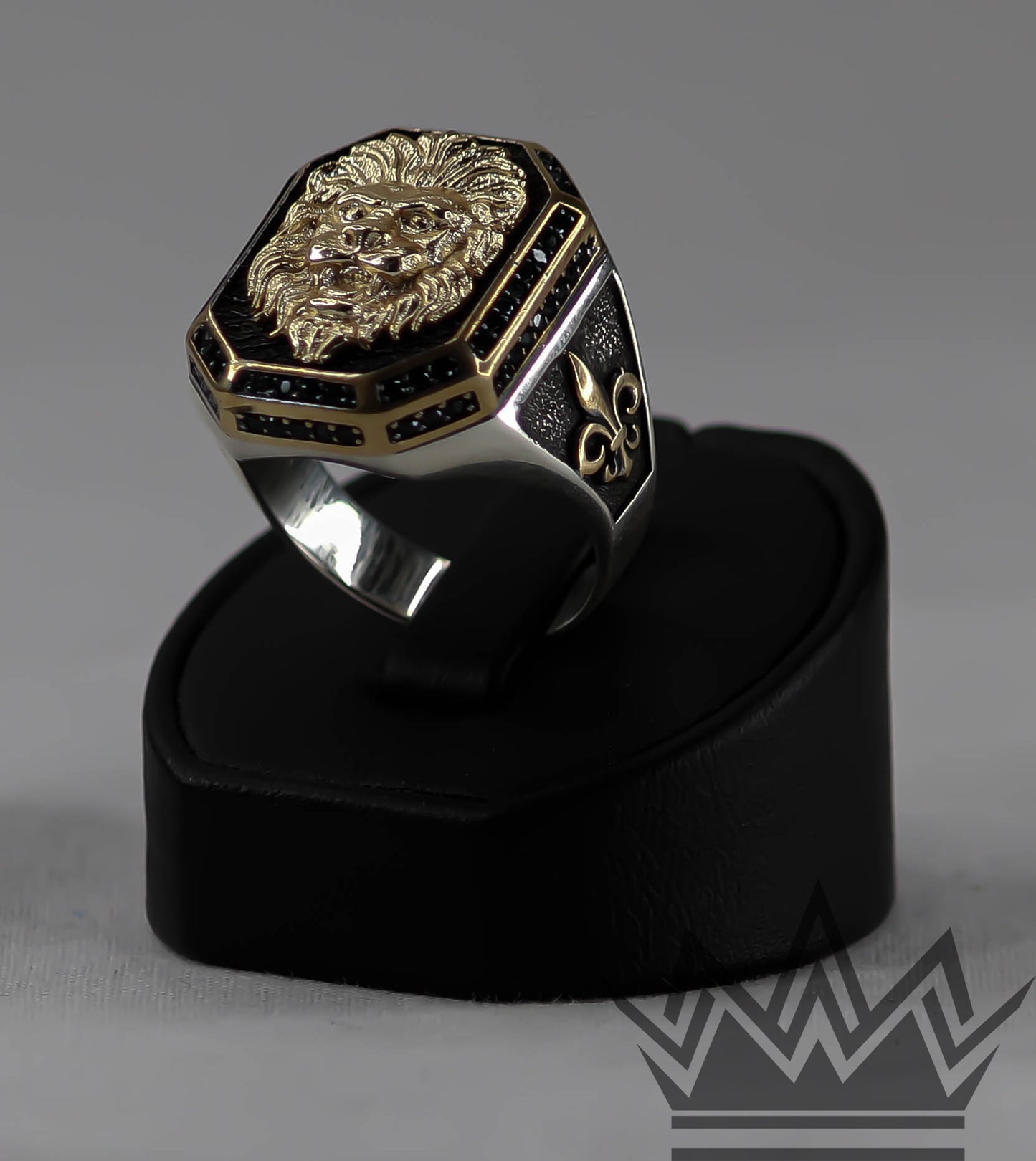 Gold-Lion – Genuine 925 Sterling Silver Ring