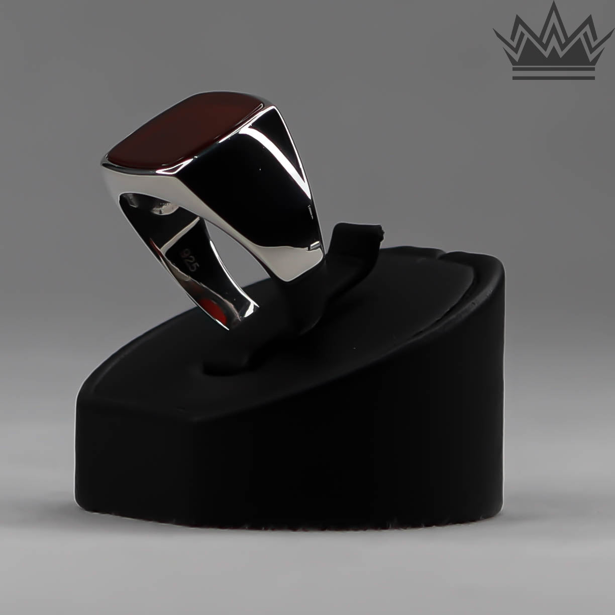 Cecilia – Korallring i äkta 925 Sterling Silver