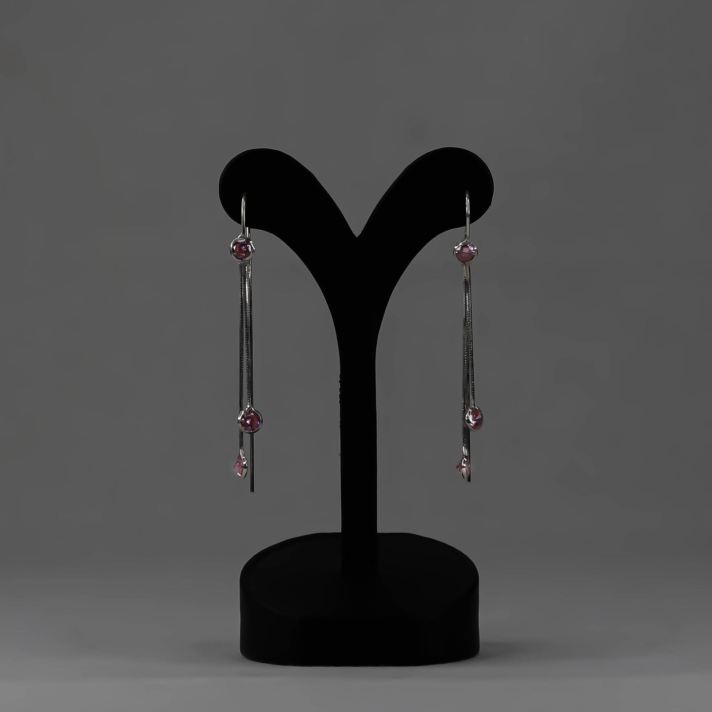 Silver Earrings – Genuine 925 Sterling Silver, 6.5 cm