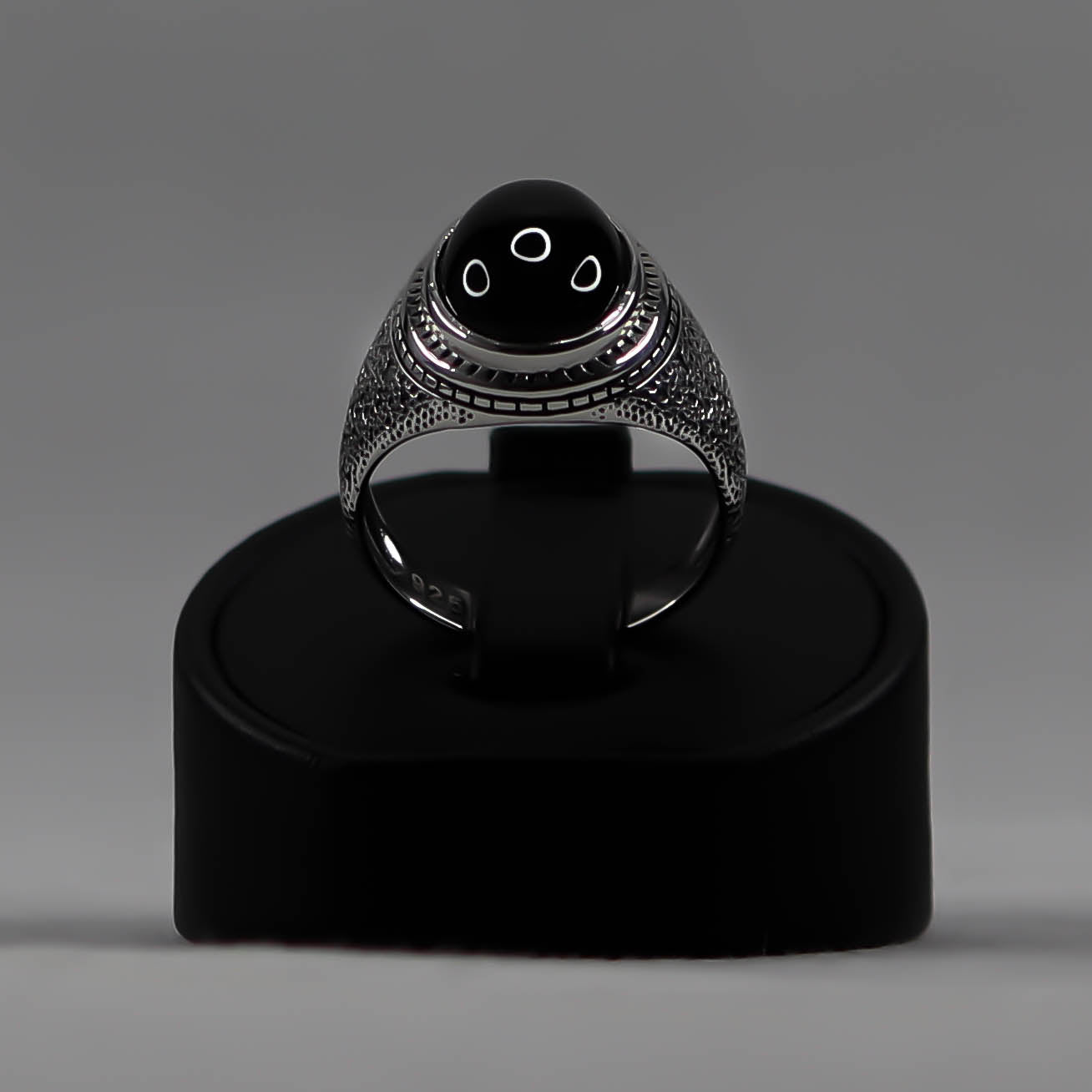 Palma – Onyx Ring i Äkta 925 Sterling Silver