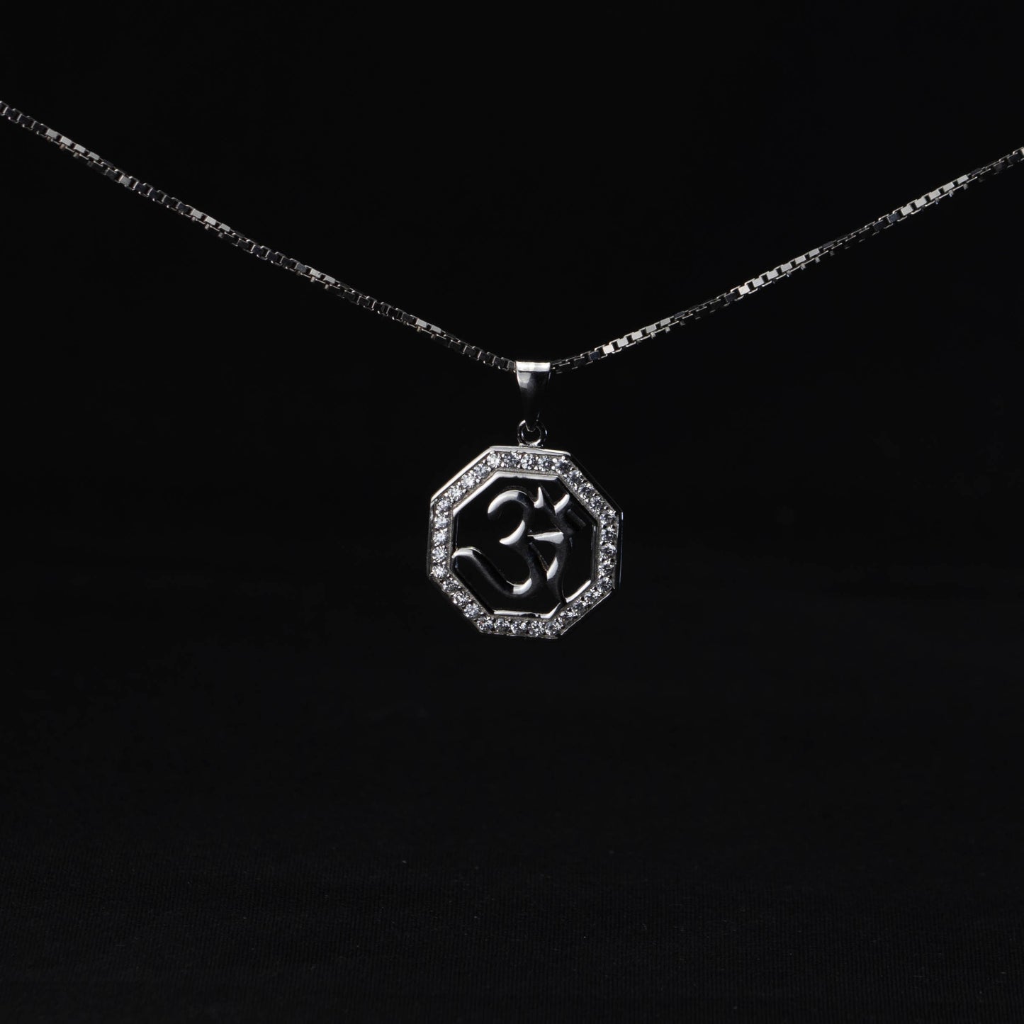 Buddhism Charm – Sterling Silver 925 with Zircon