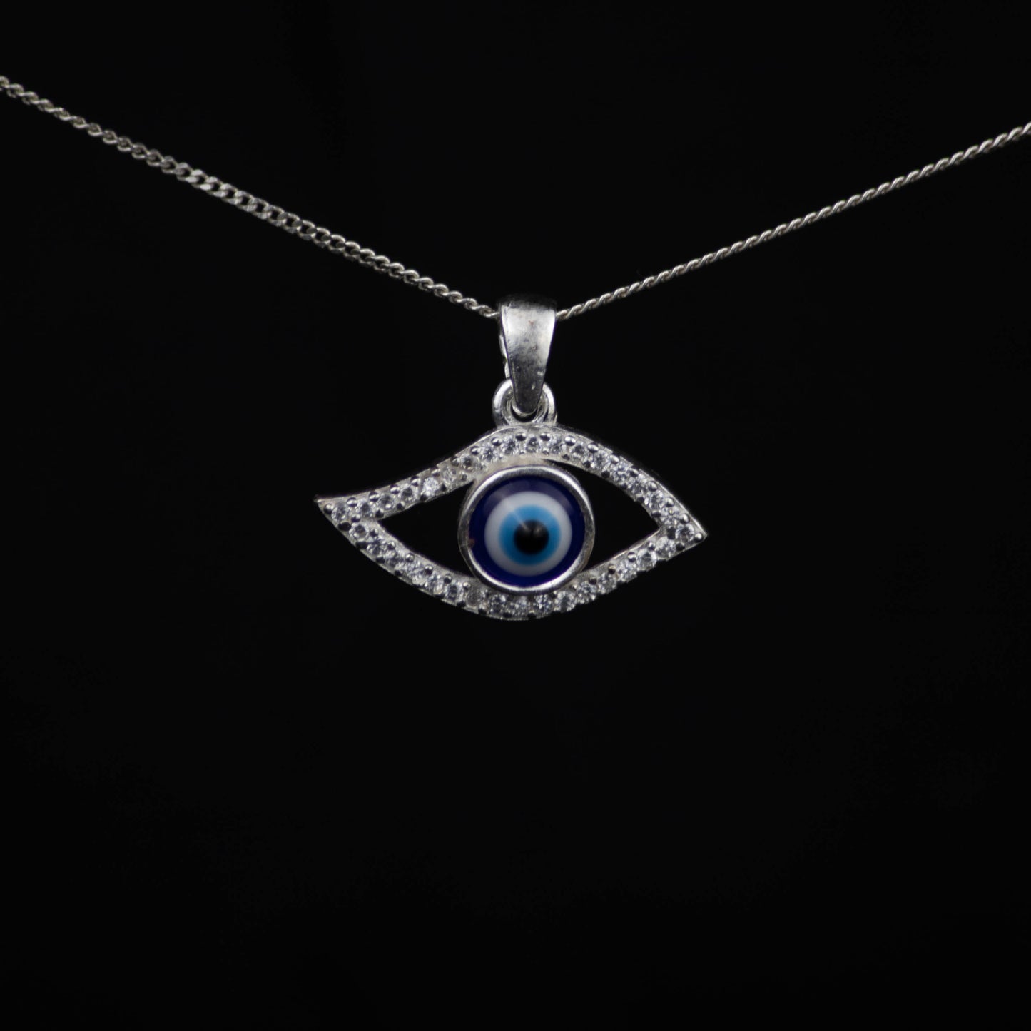 Diamond Eye Charm – Sterling Silver 925