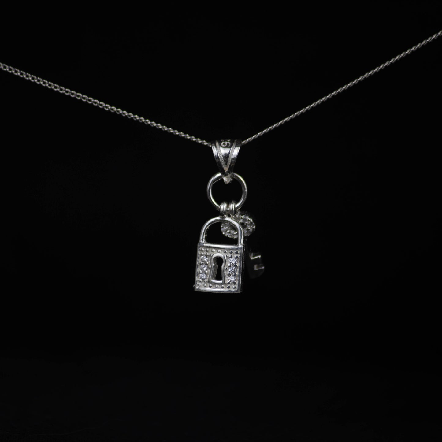 Heart Lock Charm – Sterling Silver 925