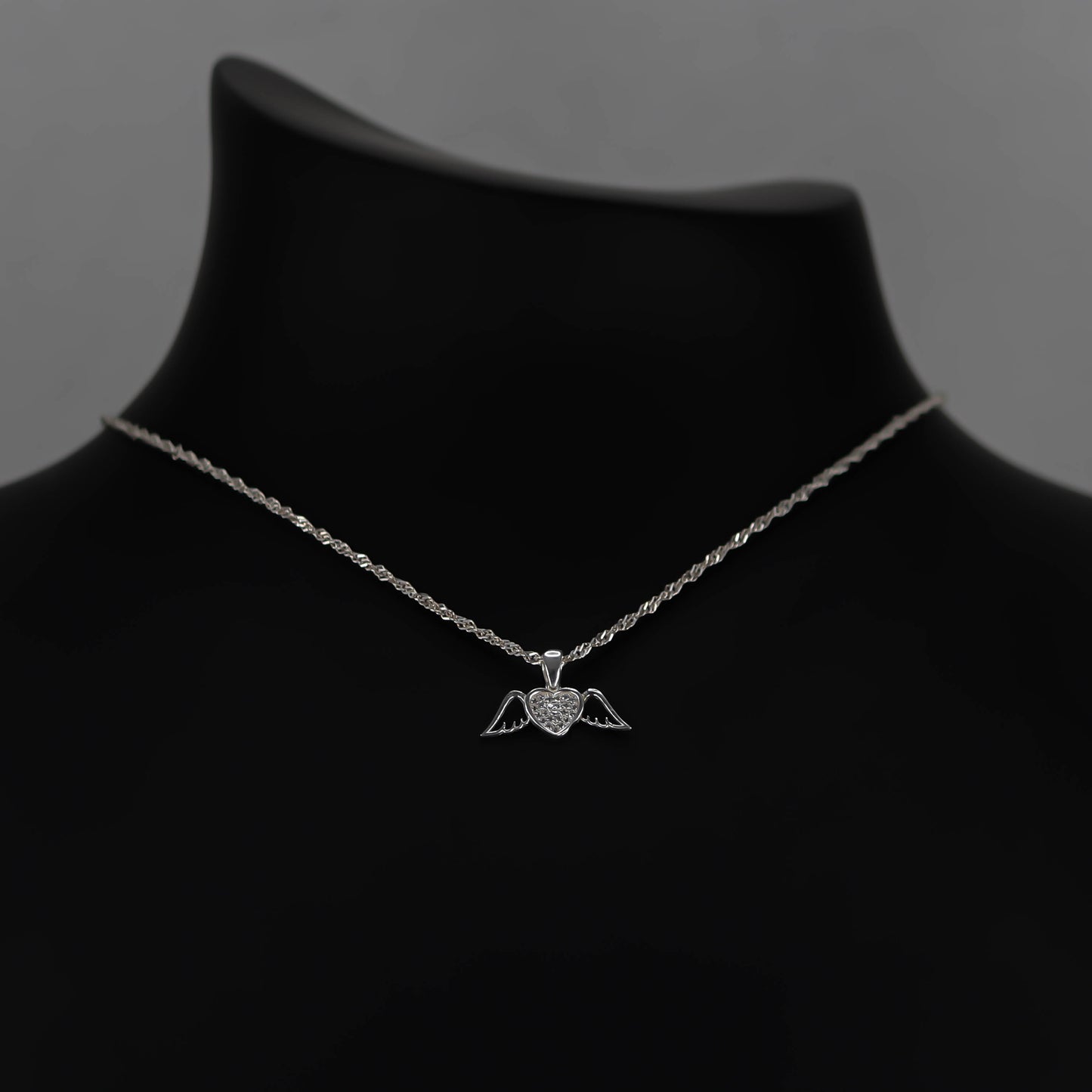Angel Heart – Hänge i 925 Sterling Silver med Zirkon