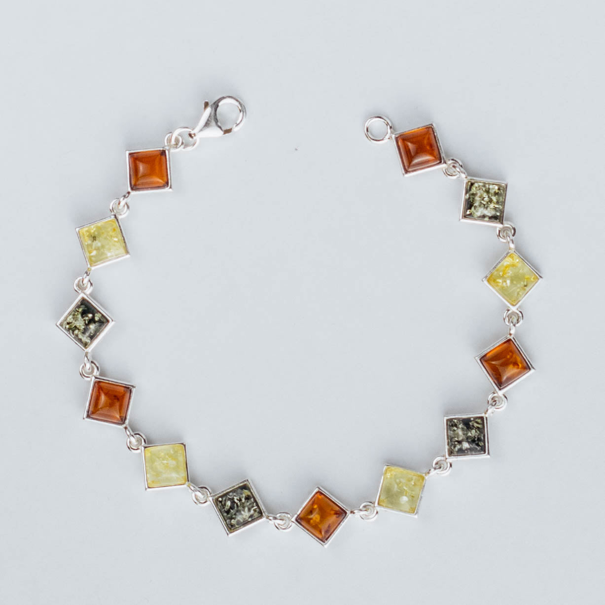 Amber Dreams Bracelet in 925 Sterling Silver with Amber