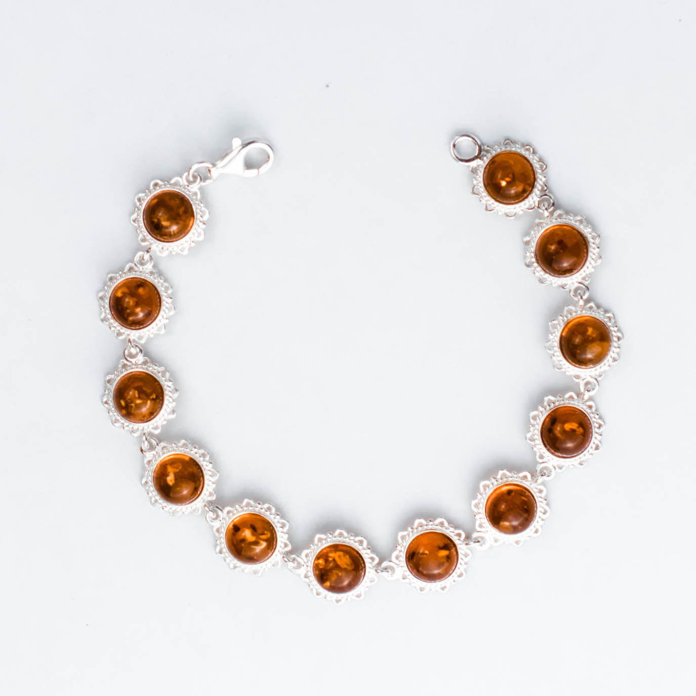 Amber Bloom Armband i 925 Sterling Silver med Bärnsten