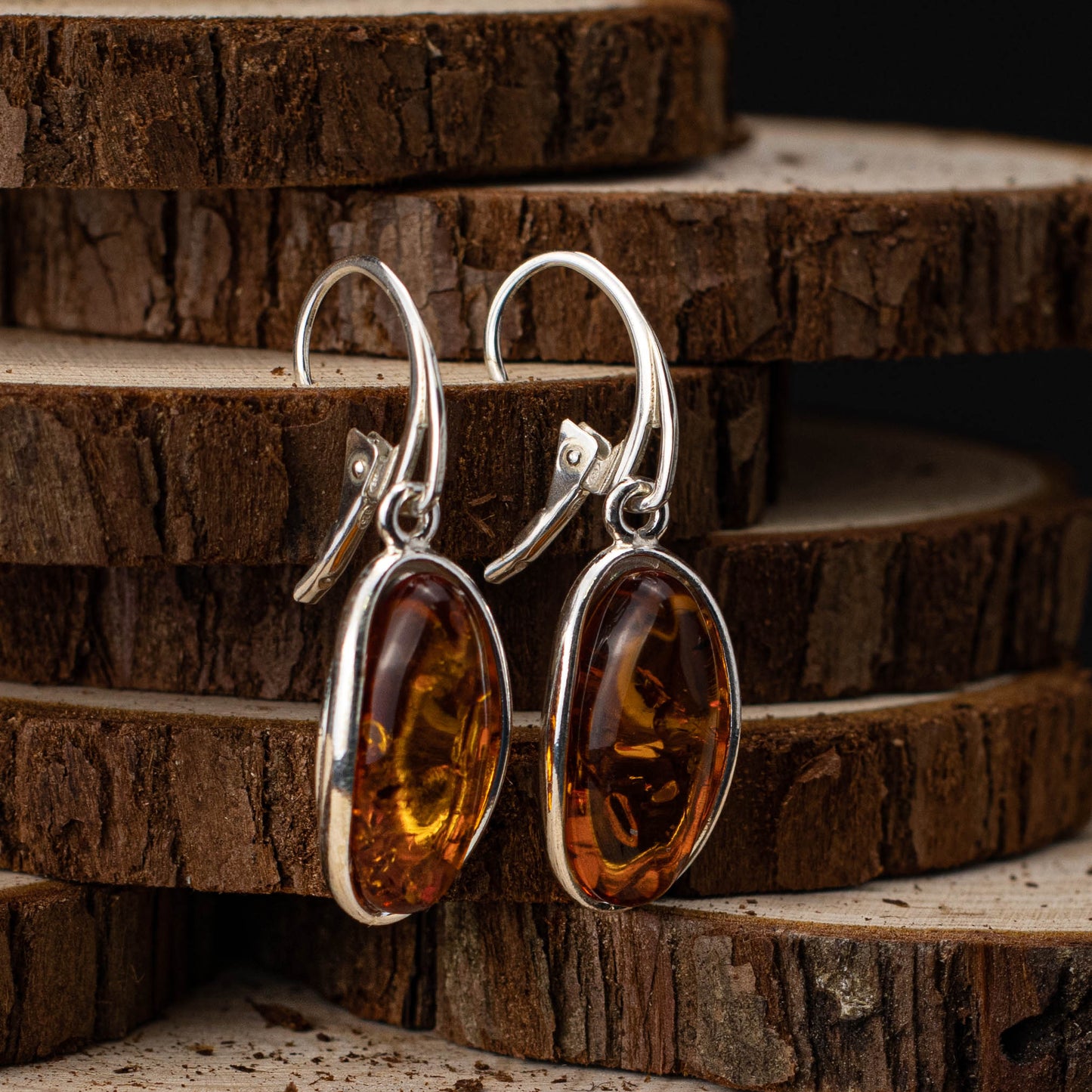 Autumn Charms Ring i 925 Sterling Silver med Bärnsten