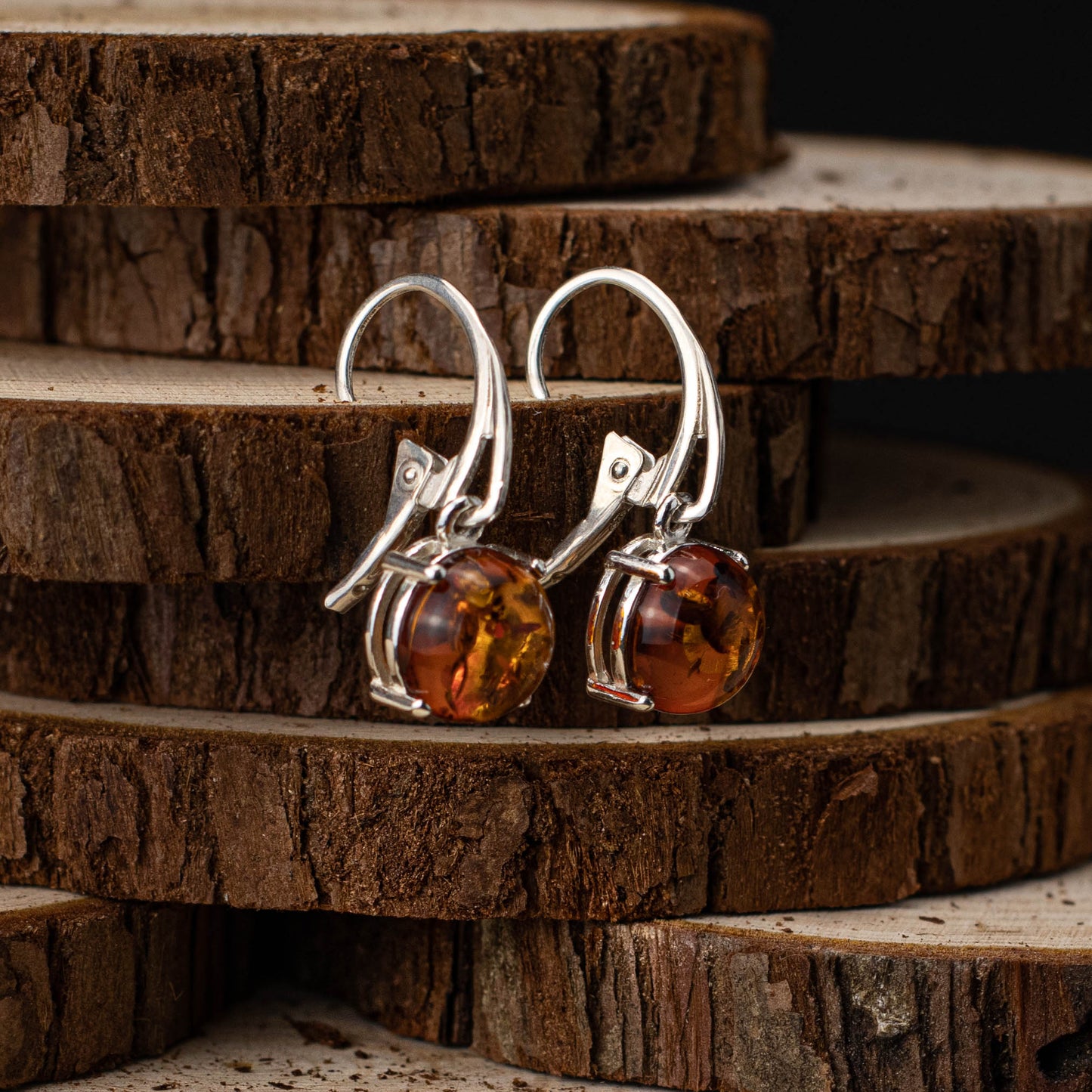 Sunlit Trails Ring i 925 Sterling Silver med Bärnsten