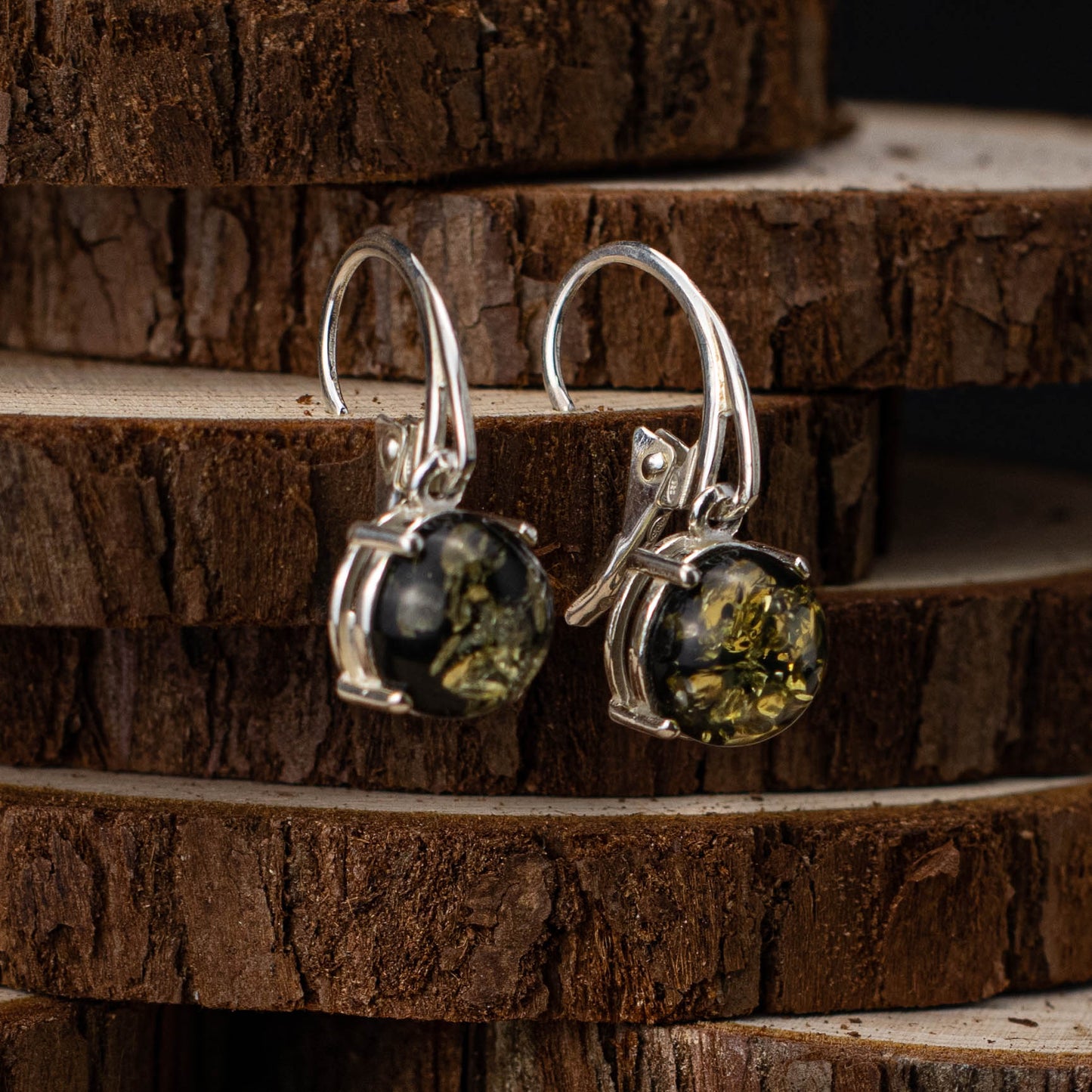 Breeze Ring i 925 Sterling Silver med Bärnsten