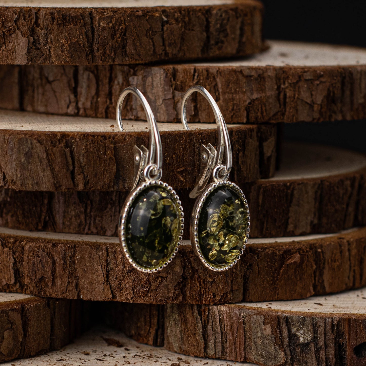 Ember Ring i 925 Sterling Silver med Bärnsten