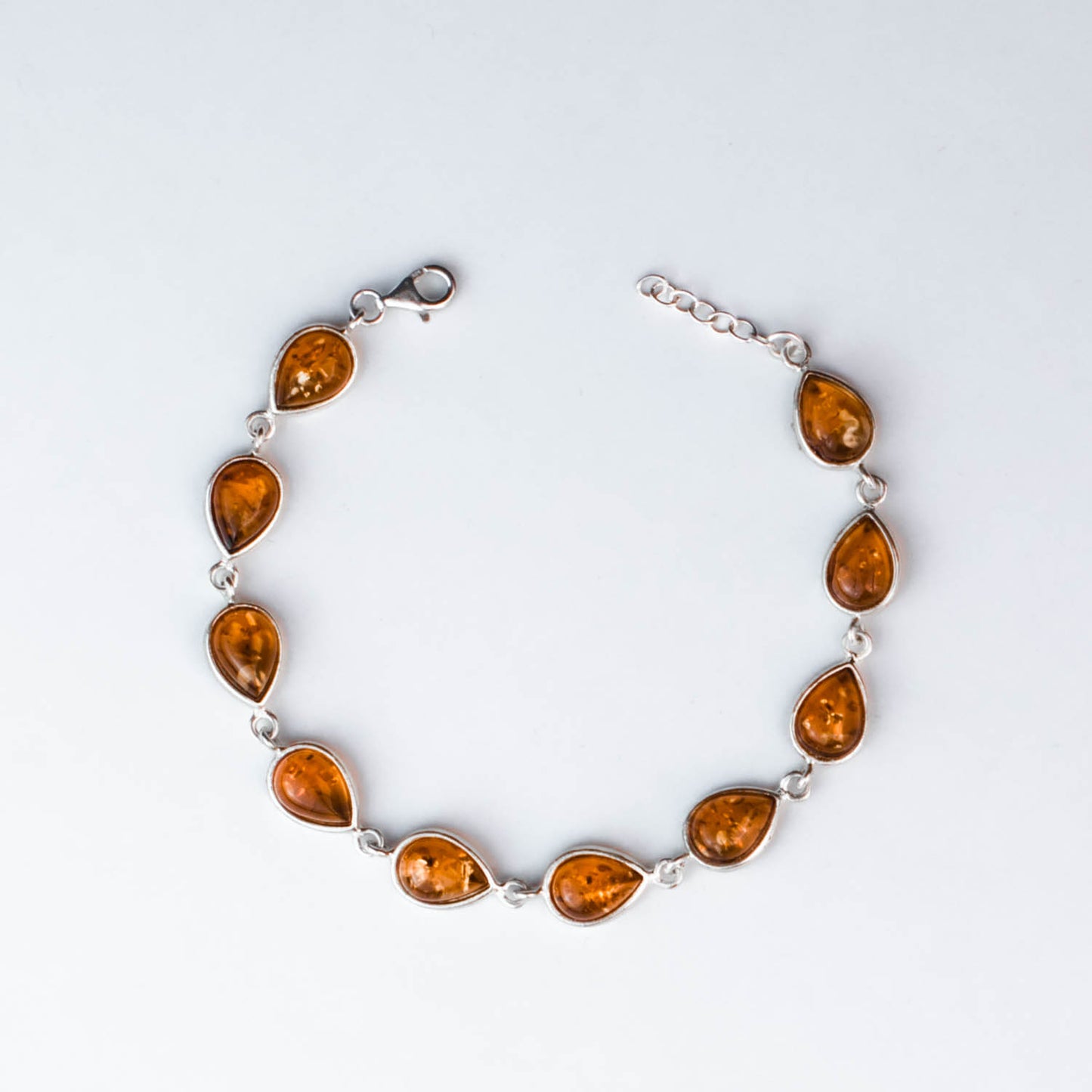 Dream Bracelet in 925 Sterling Silver with Amber