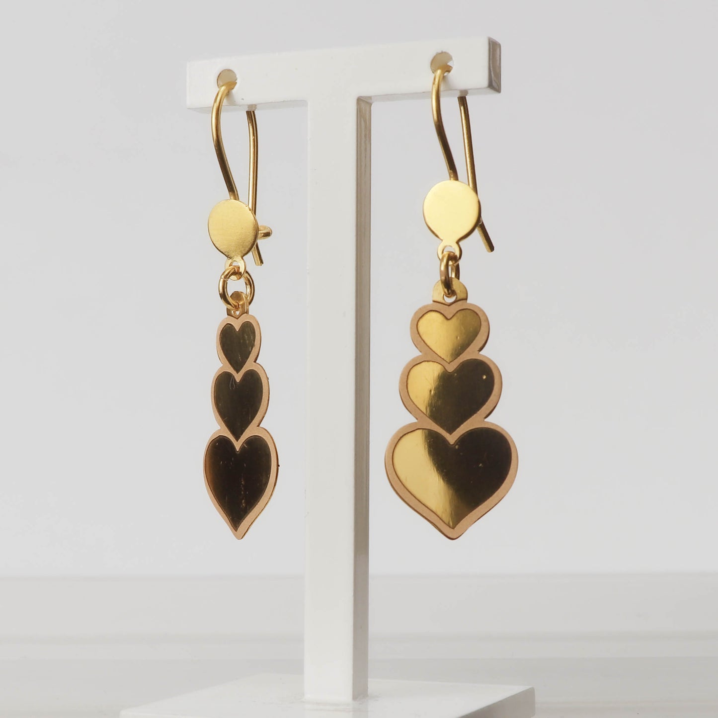 Golden Hearts Drop - 18k guld