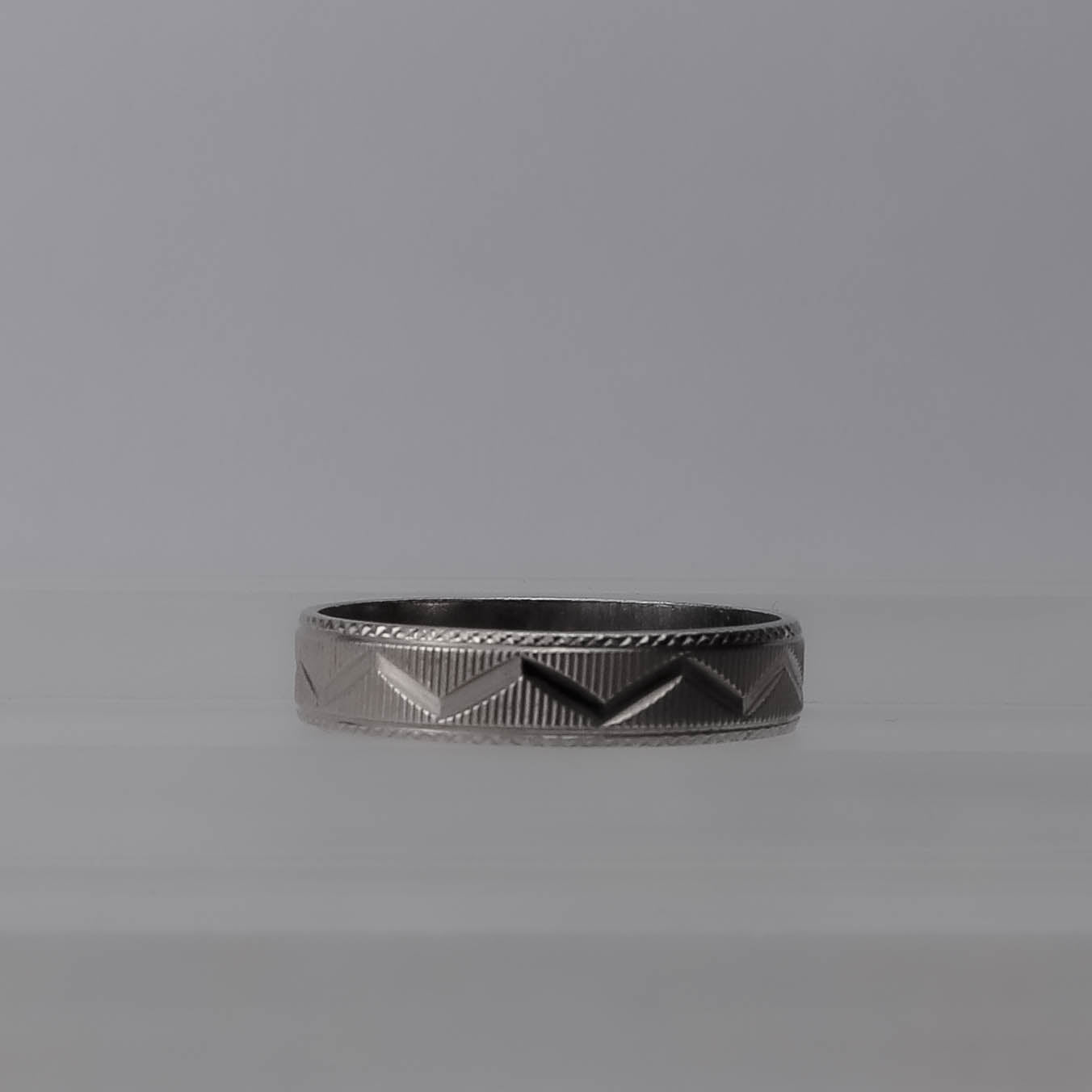 Royal Geo Pattern Silverring