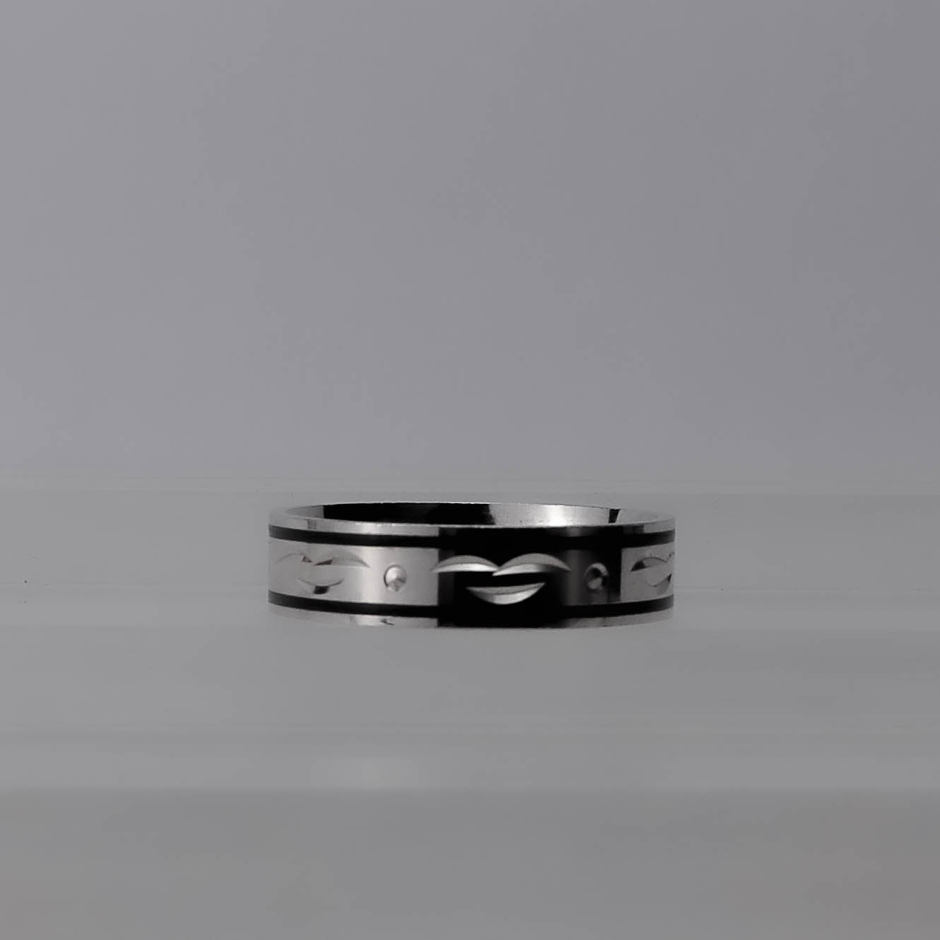 Royal Contrast Line Silverring