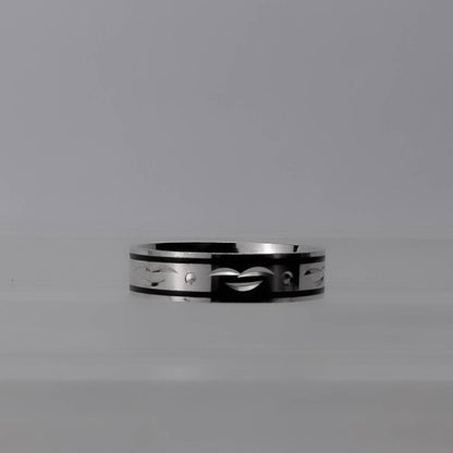 Royal Contrast Line Silverring
