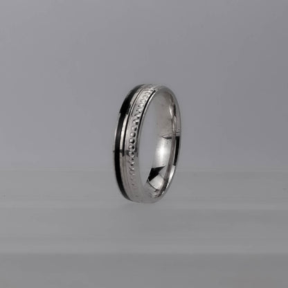 Royal Edge Dot Silverring