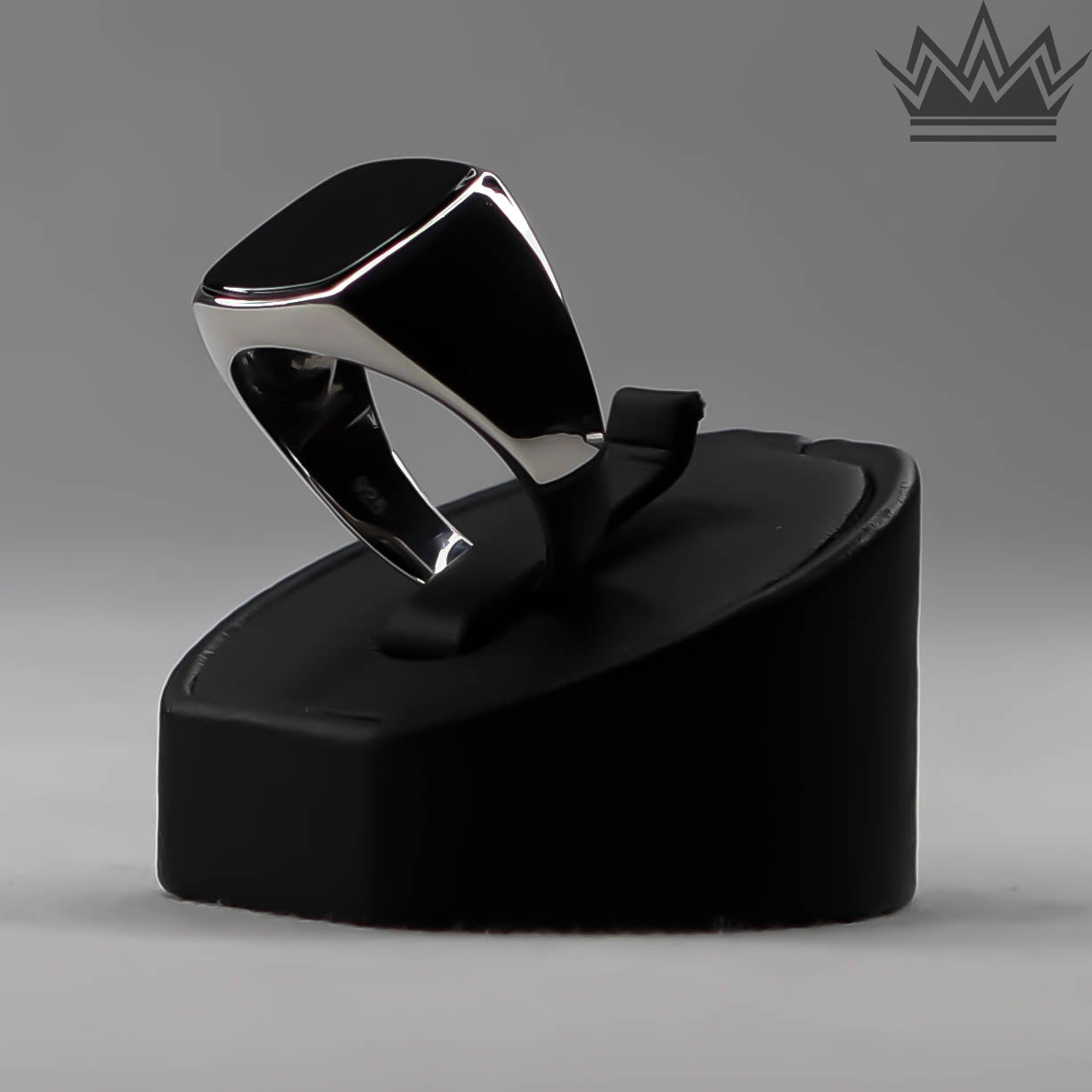 Ring, silver 925, onyx sten