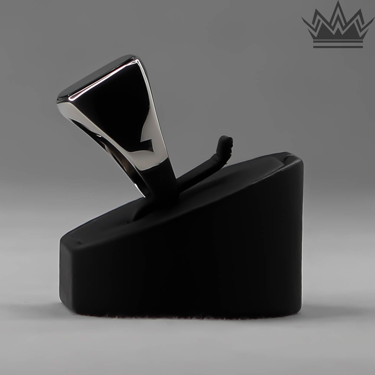 Ring, silver 925, onyx sten