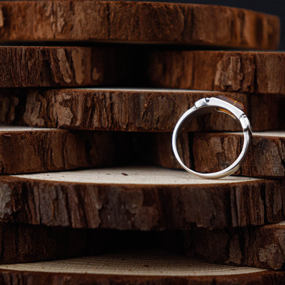 Forest Elegance ring i 925 Sterling Silver med Bärnsten
