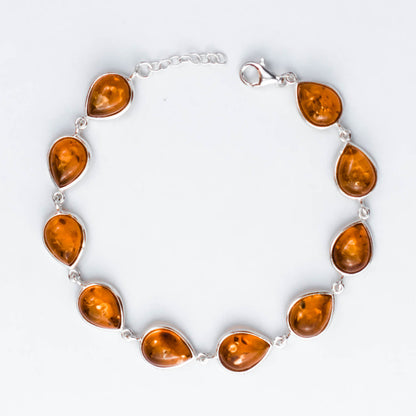 Bliss Armband i 925 Sterling Silver med Bärnsten
