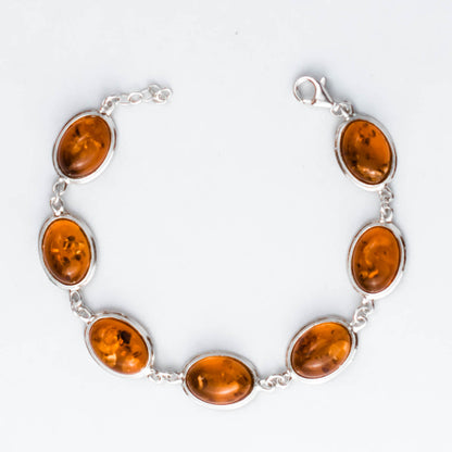 Warm Glow Armband i 925 Sterling Silver med Bärnsten