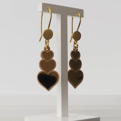 Golden Hearts Drop - 18k guld