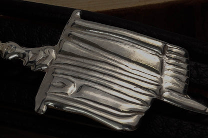 Läder-Darfesh Armband i 925 Sterling Silver